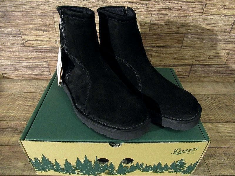 廃盤 新品 ダナー スエードレザー サイドジップ ワーク ブーツ 黒 26.0①