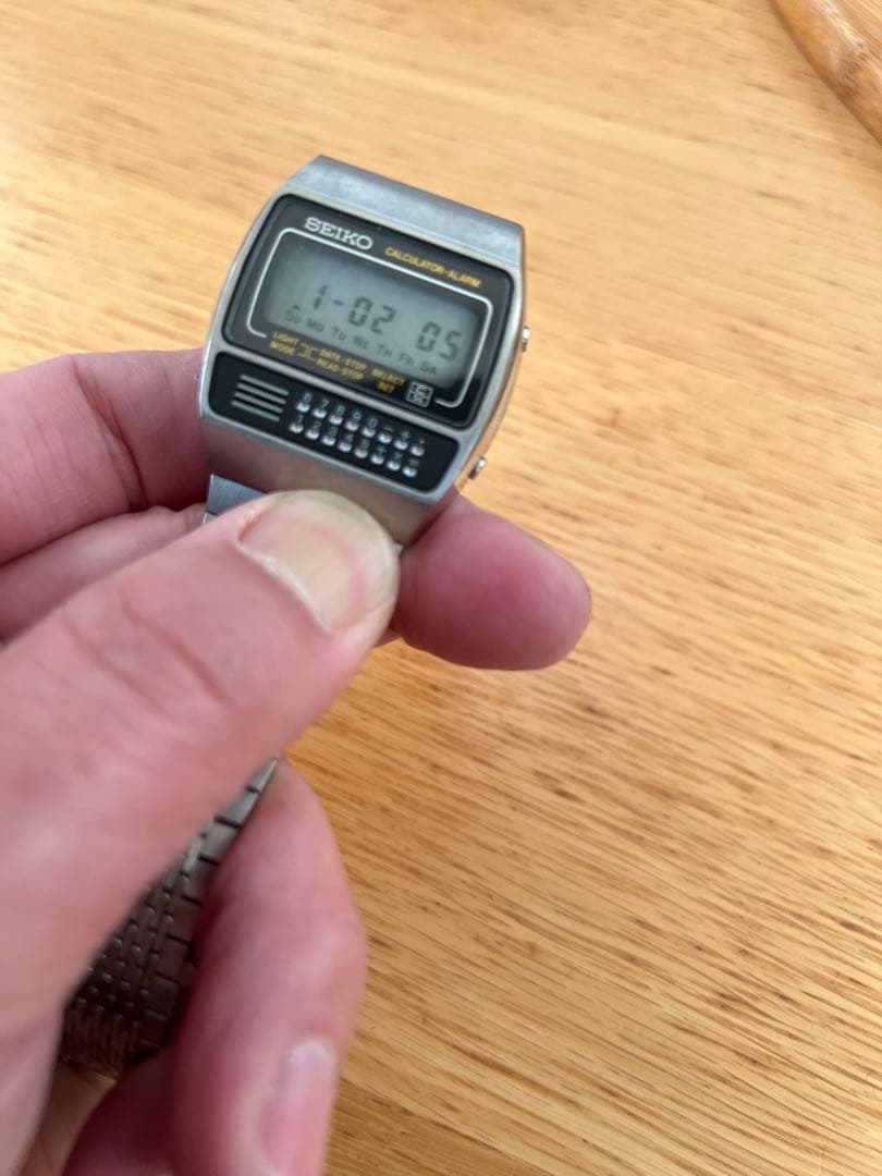 SEIKO チェックメイト カリキュレーター アラーム C359-5000 訳有