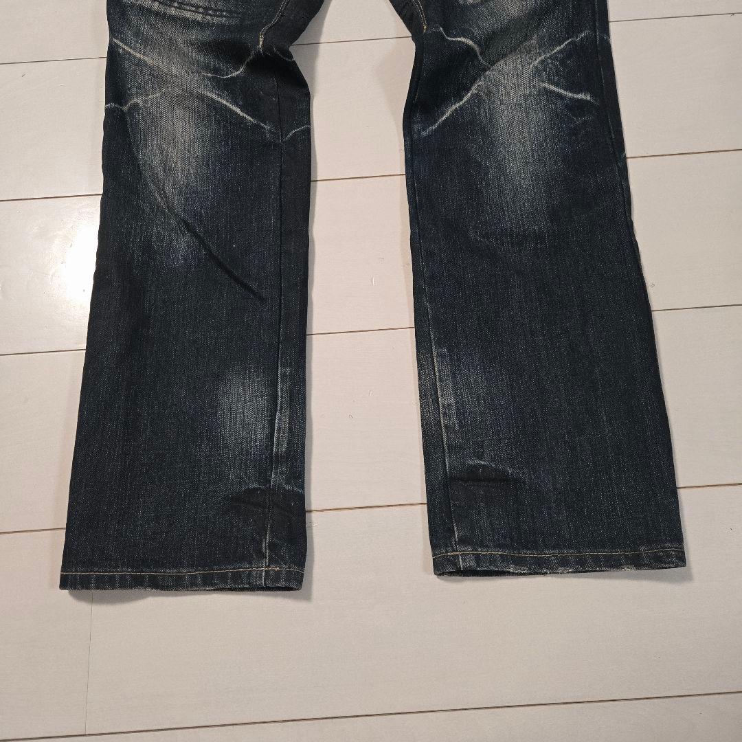 PPFM ダブルウエスト デニム ジーンズ y2k archive レザー - メルカリ