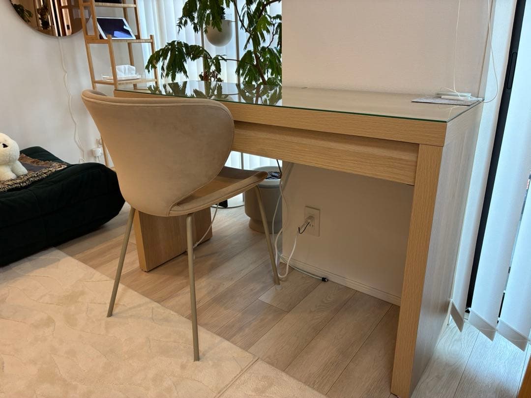 IKEA MALM マルム ドレッサー デスク オーク調 ＊送料 ¥8600込み