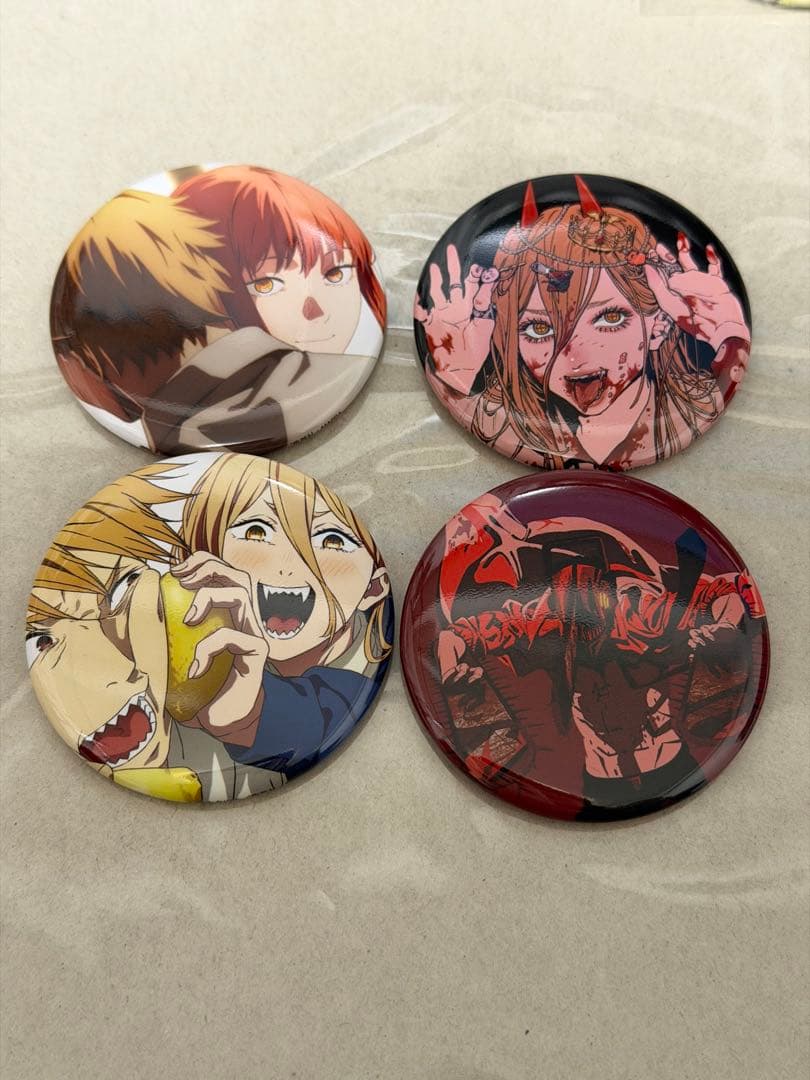 チェンソーマン展 缶バッジ マキマ　パワー　デンジ チェンソーマン 大交流展 in ベースヤードトーキョー トレーディング缶