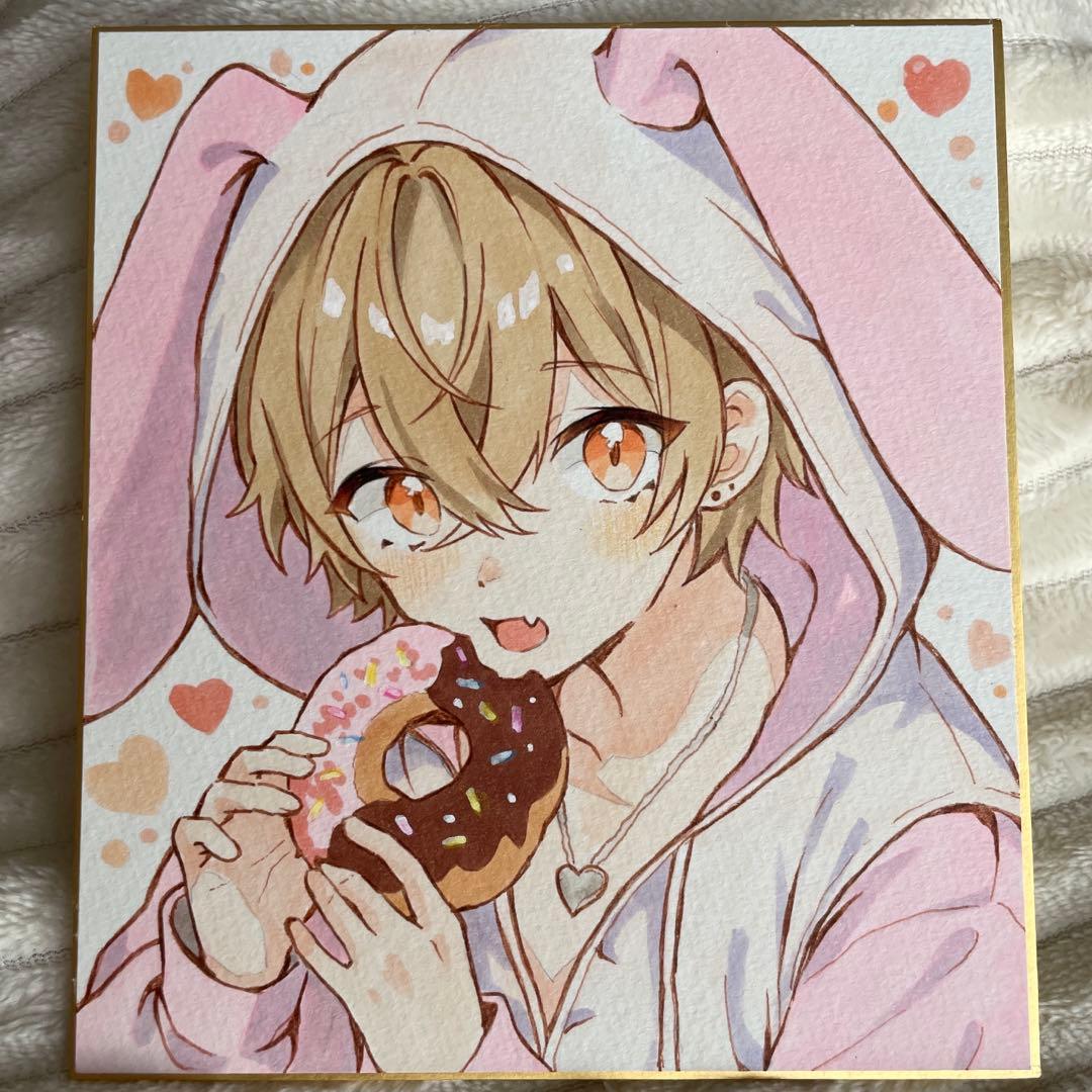 手描き イラスト アナログ オリジナル 男の子 - メルカリ