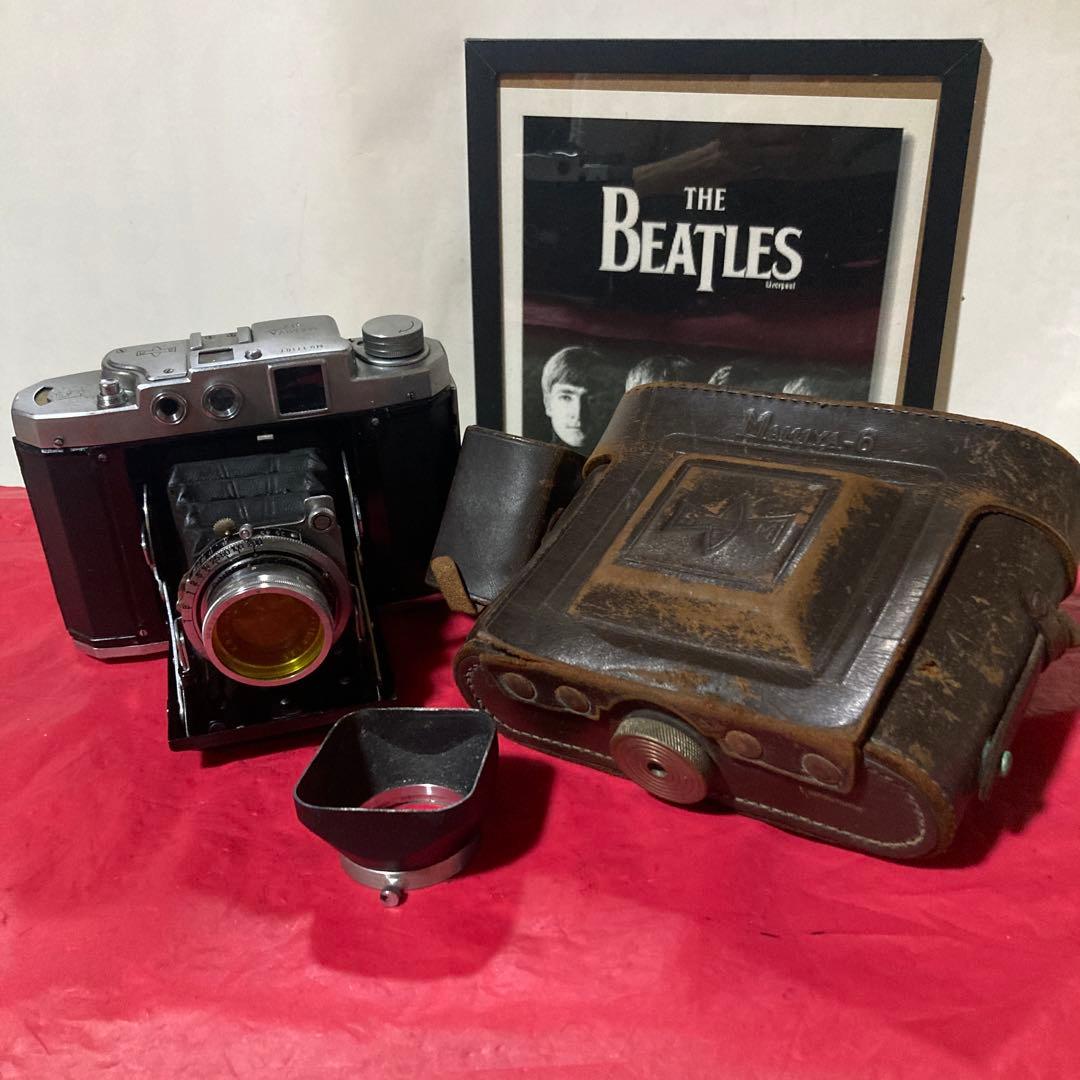 ヴィティージ蛇腹MAMIYA sixレンジファインダー中判カメラ 露出機能動