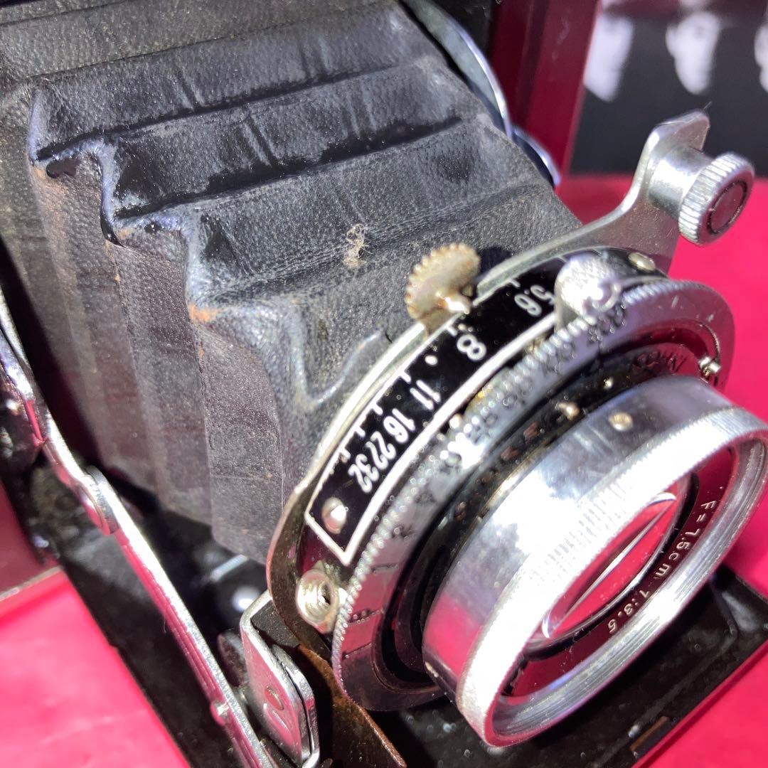 ヴィティージ蛇腹MAMIYA sixレンジファインダー中判カメラ 露出機能動