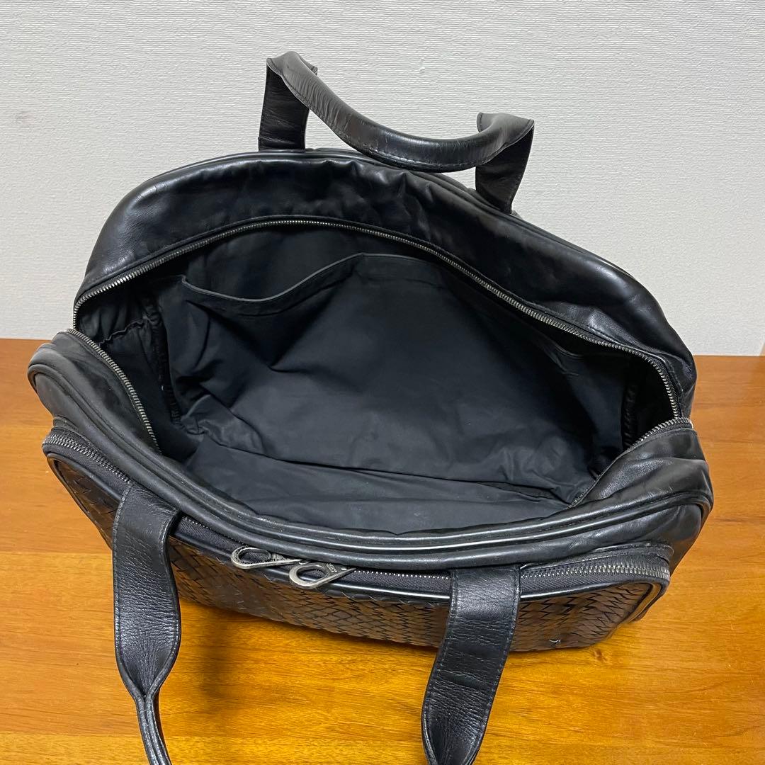 《美品》ボッテガヴェネタ レザー ハンドバッグ ブラック 黒