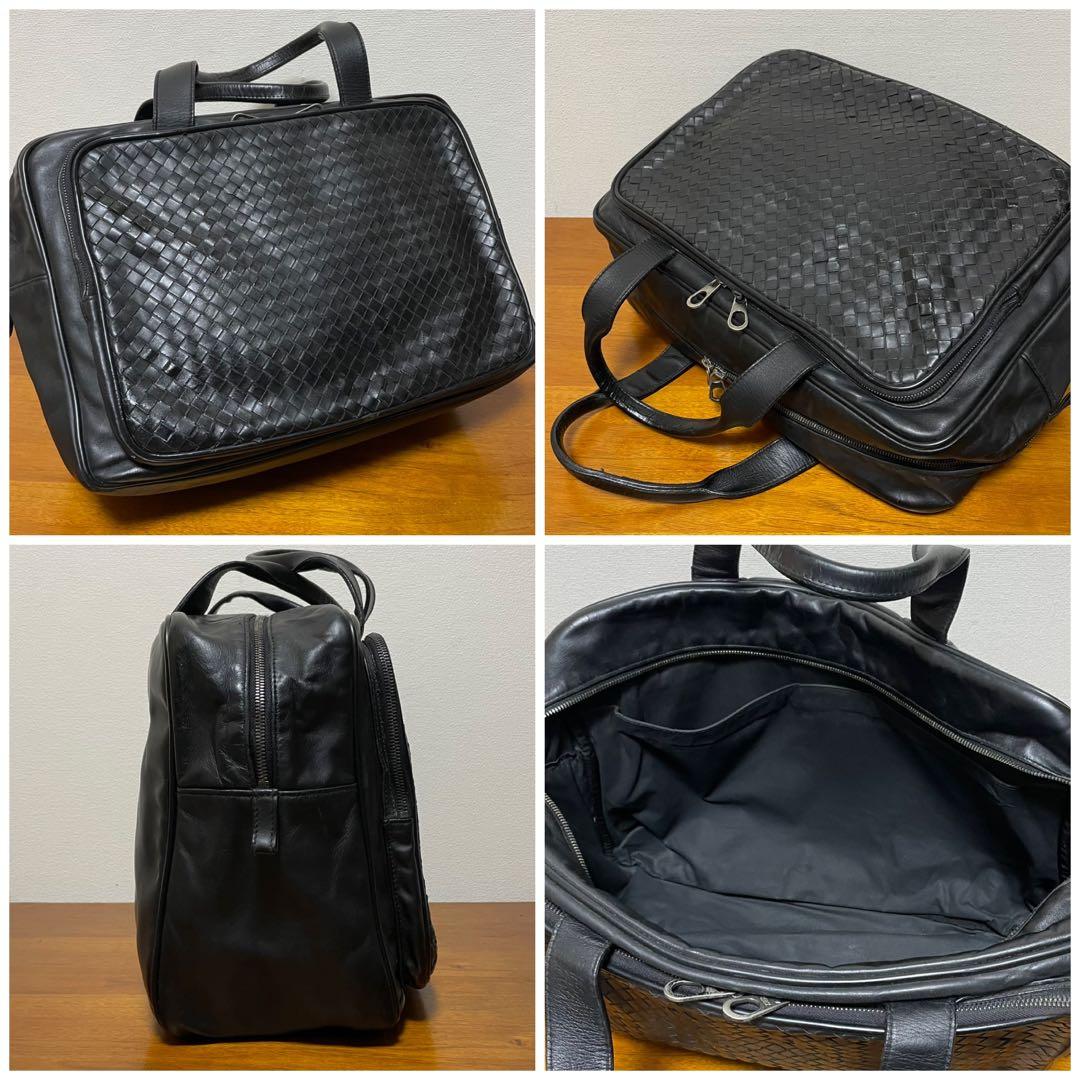 《美品》ボッテガヴェネタ レザー ハンドバッグ ブラック 黒