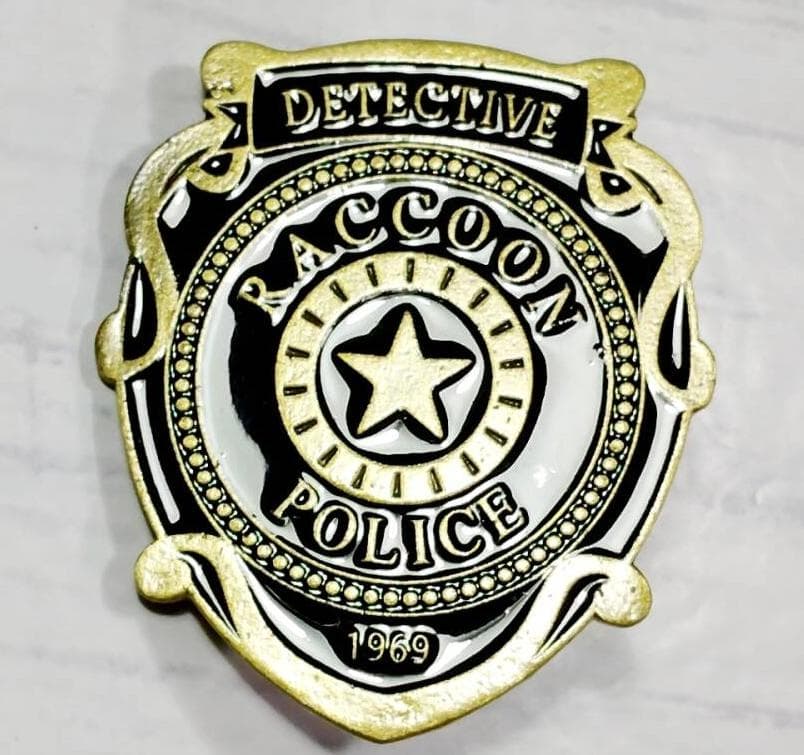 バイオハザード ラクーンシティ 警察バッジ ピンバッジ ブロンズ」jo