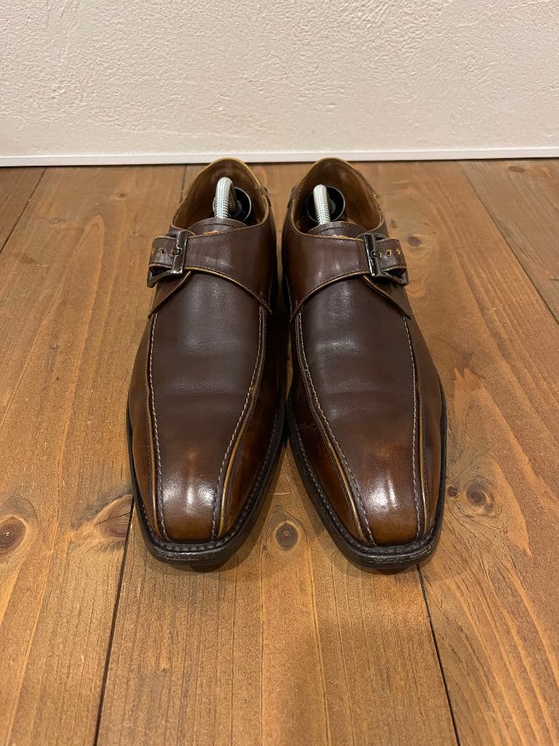 REGAL リーガル モンクストラップ 24.5cm ブラウン 本革 ビジネス