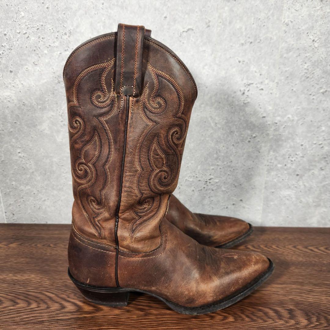 トニーラマ ウエスタンブーツ【7B】ダークブラウン ヴィンテージ 古着