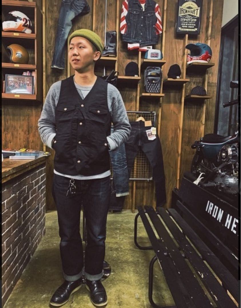 IRON HEART 】9ozパラフィンダック ハンティングベスト