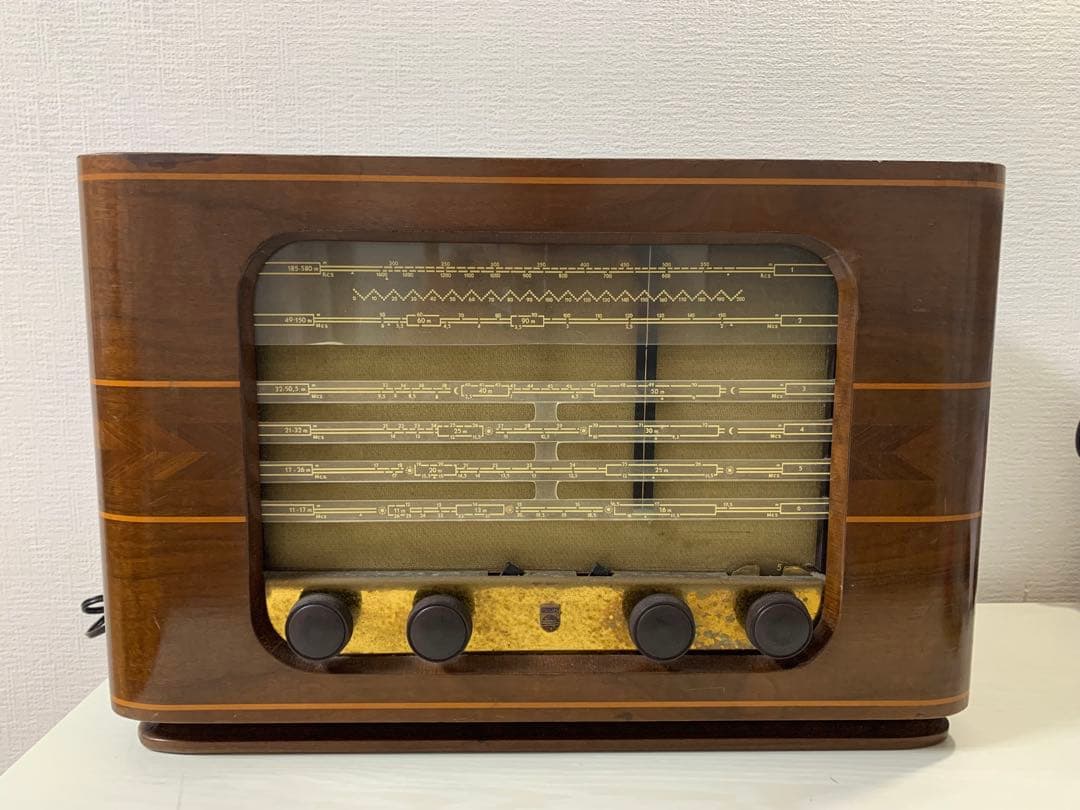 レトロ 真空管ラジオ 1920年代 昭和レトロ“真空管ラジオ”/Bluetoothスピーカー/cabinet sugiura/w43cm
