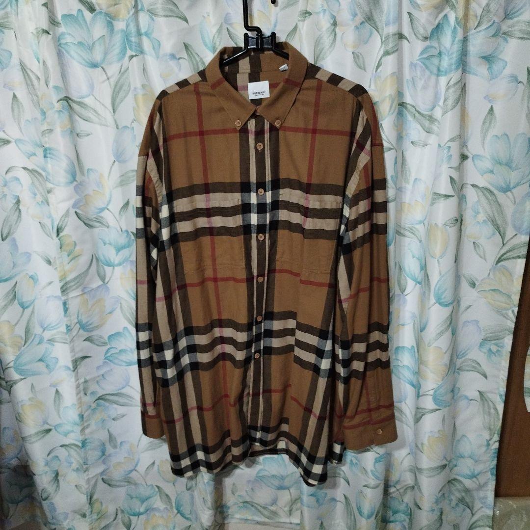 BURBERRY チェック柄 長袖シャツ XXL - メルカリ
