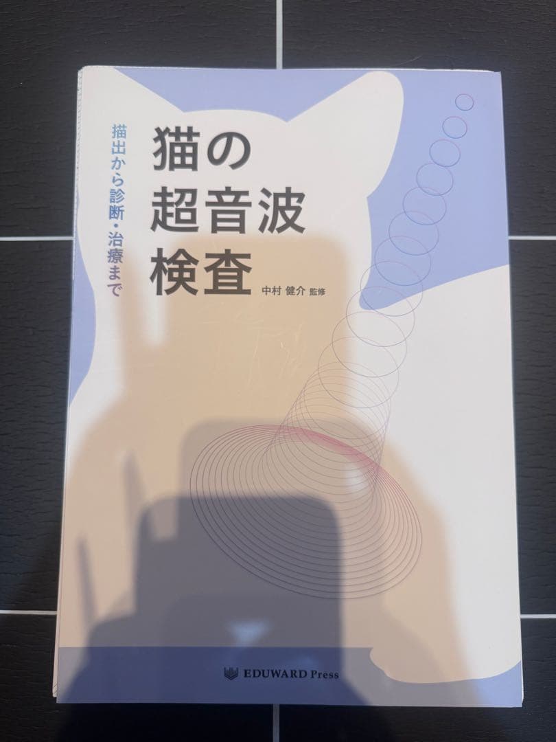 ＊裁断済み　猫の超音波検査 ビジュアルと動画でわかる！ 犬と猫の腹部超音波の描出レッスン 上巻