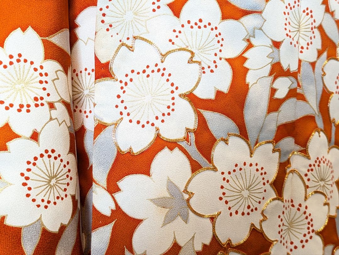 振袖フルセット 身丈156裄65 金彩 赤茶 グレー 金駒刺繍 逸品 - メルカリ