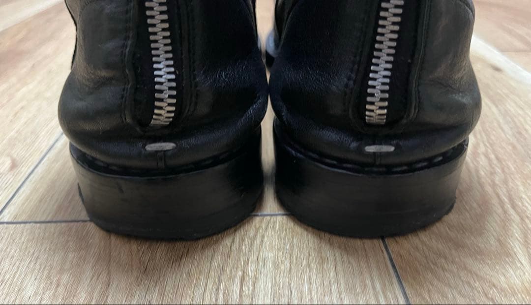 Maison Margiela バックジップブーツ 42 レザー ブラック