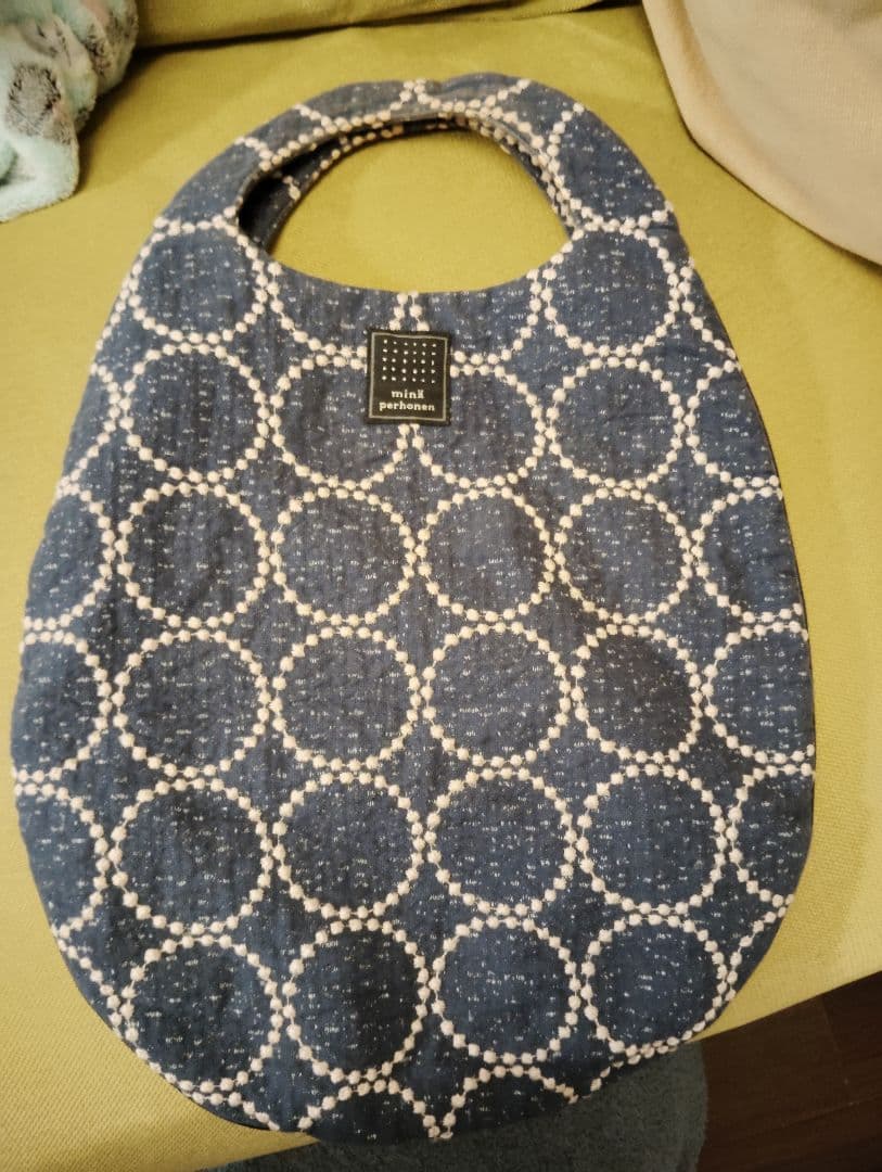 ミナペルホネン エッグバッグ タンバリン ネイビー - メルカリ