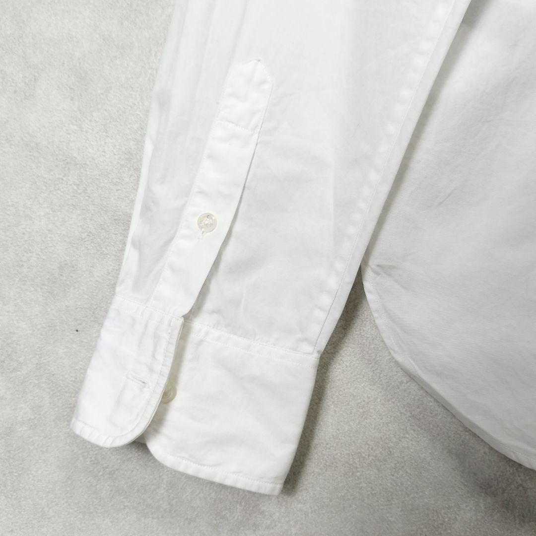 ラルフローレン ビッグポニー コットンシャツ ホワイト 刺繍 カラー