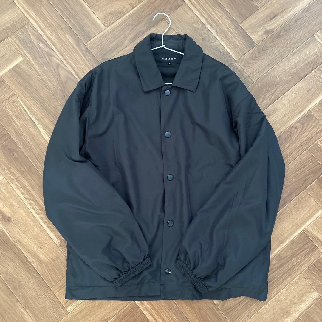 Alexandros］アレキサンドロス ナイロンコーチジャケット 黒 Mサイズ