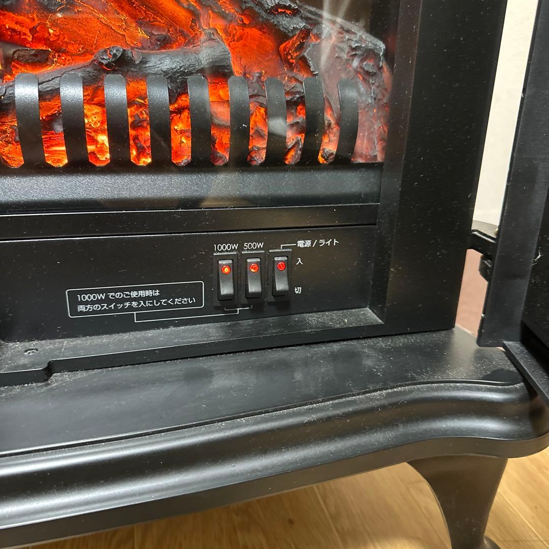 ニトリ ワイド暖炉型ファンヒーターBLT999B-3-BK 2017年式 - メルカリ