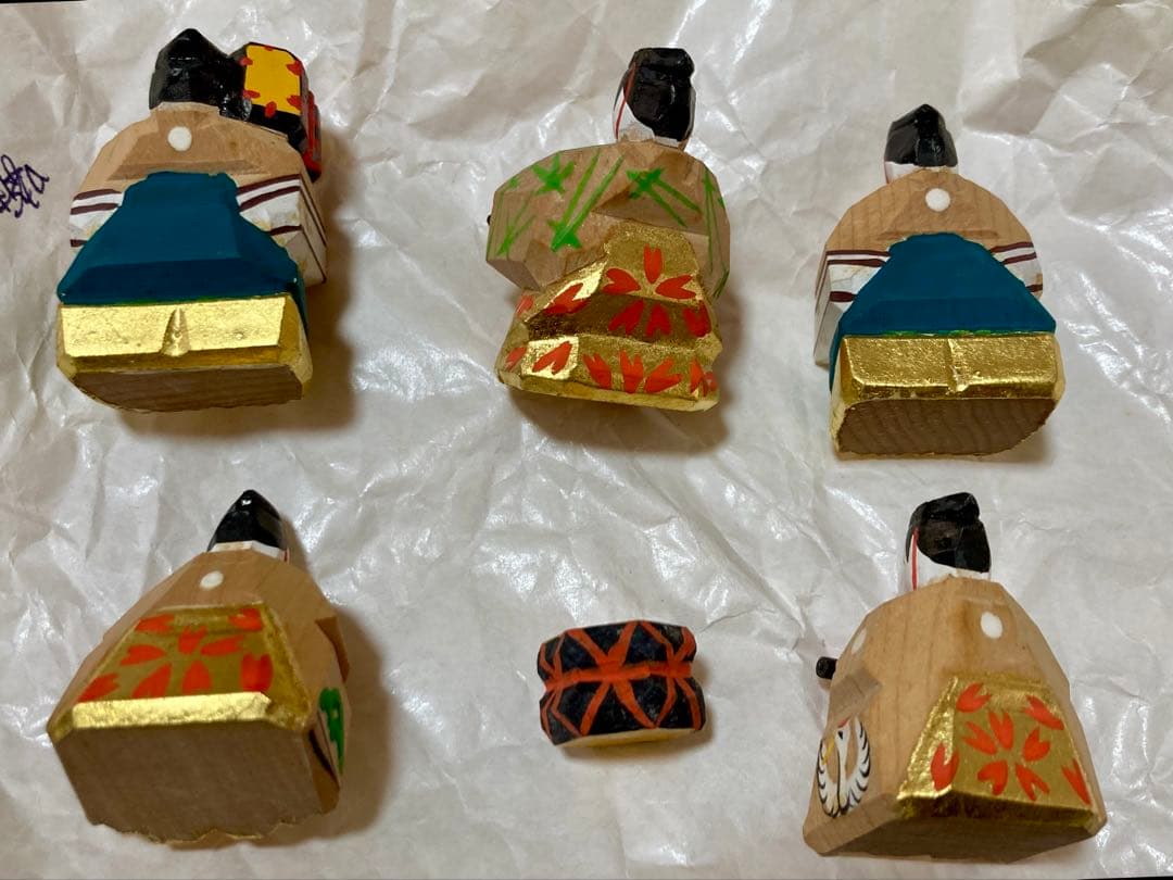 高橋神泉 奈良一刀彫 15人揃い 段飾り ひな祭り 川口神泉 雛段の通販