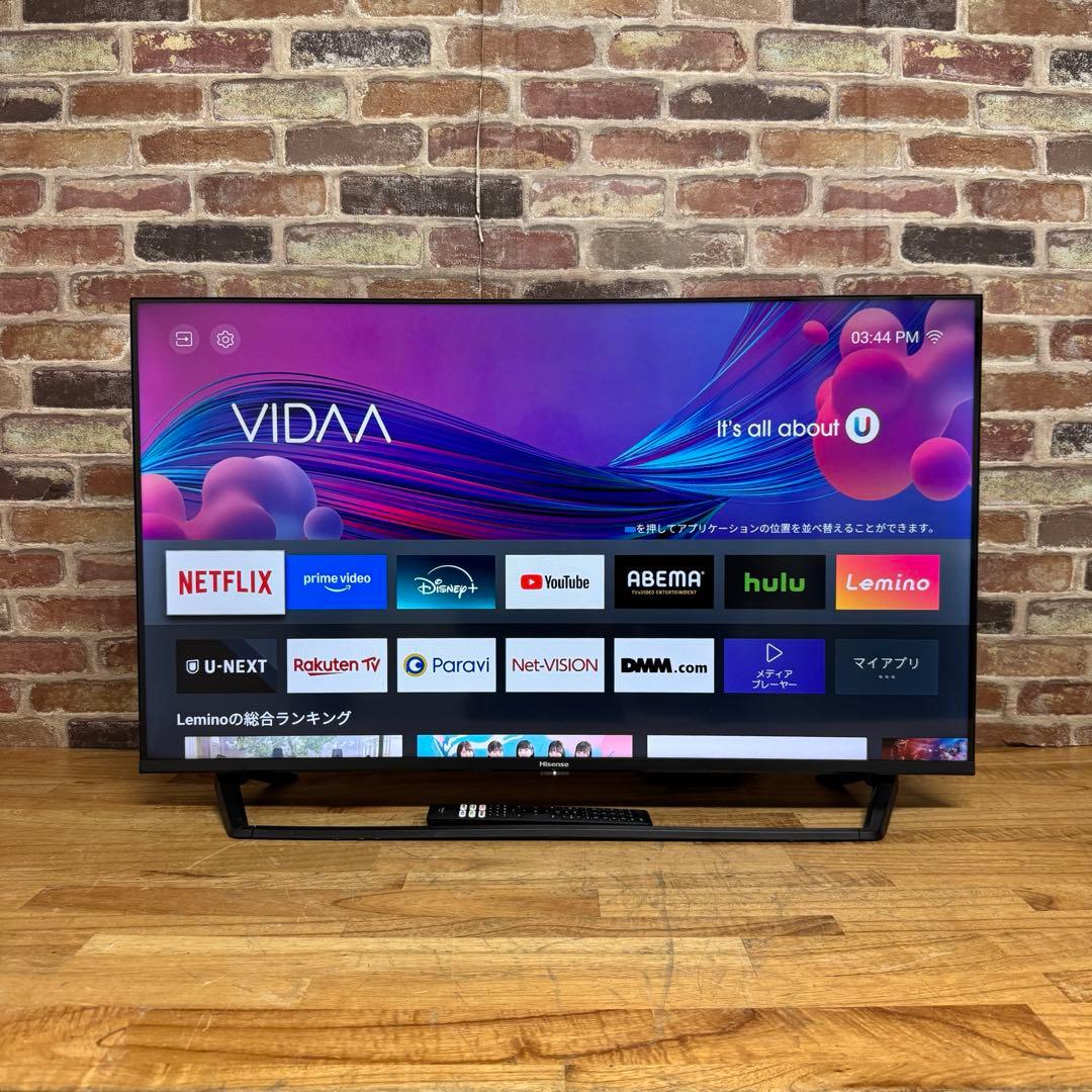 ハイセンス 40V型 液晶テレビ 40BK2 スマートテレビ 動画アプリ搭載