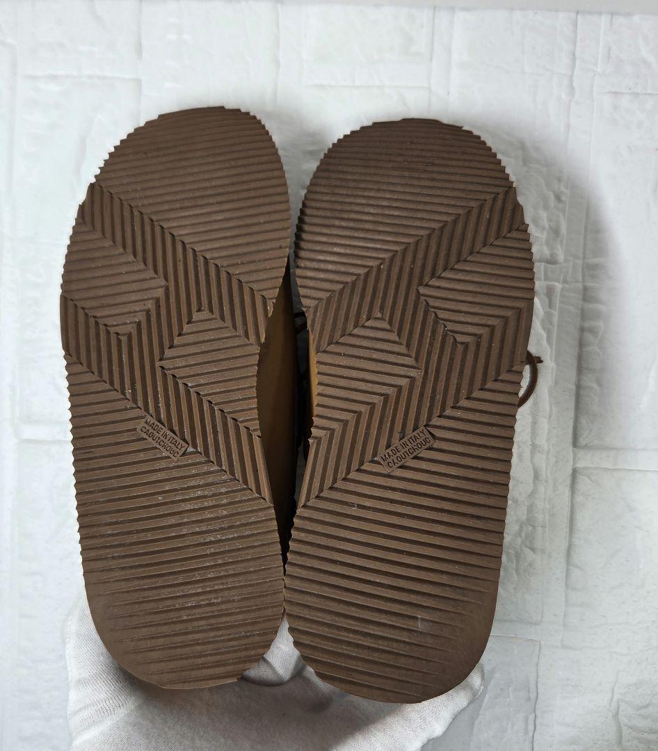 HERMES デッキシューズ 41.5(26.5cm) ブラウン