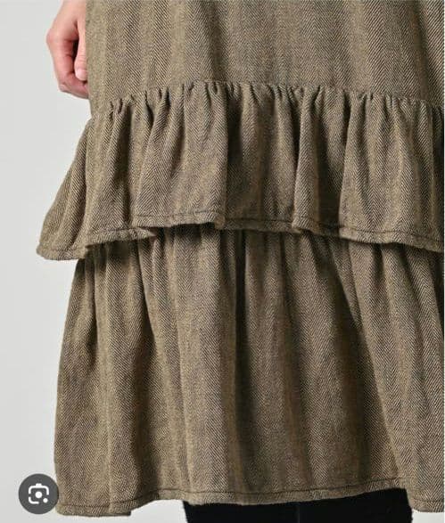 45R インディゴネルのティアードフリルドレス 45rpm - メルカリ