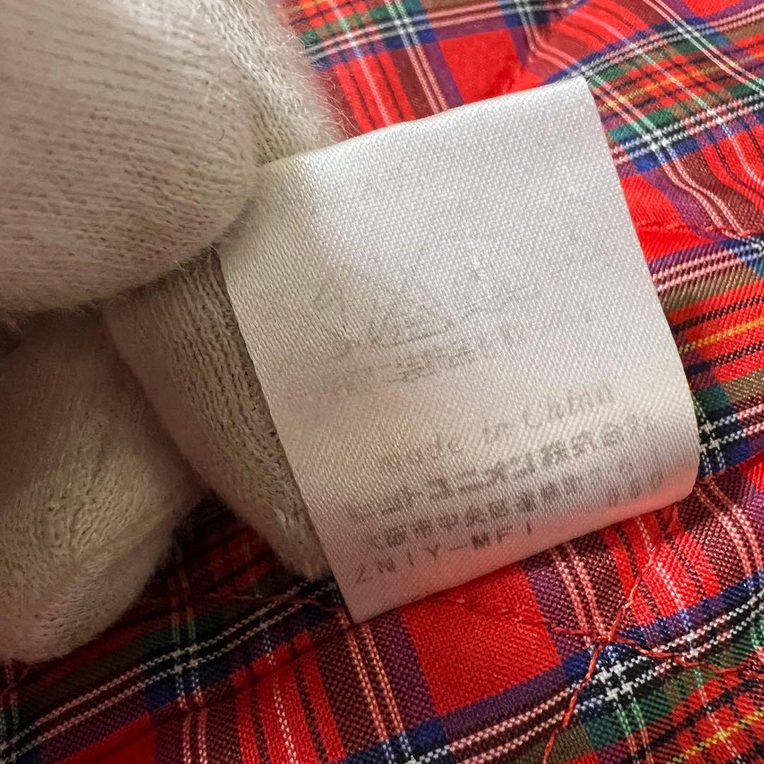 大きめ 美品✨️フレッドペリー Pコート 裏地 総柄 チェック XLダーク