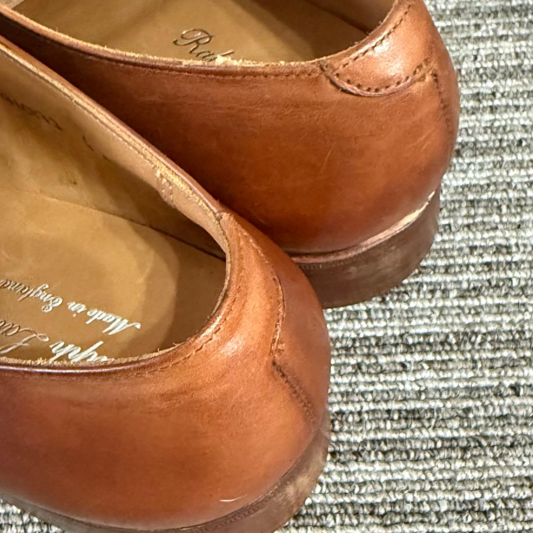 美品　2回使用　英国製 ラルフローレン レザー シューズ 24.0cm 革靴
