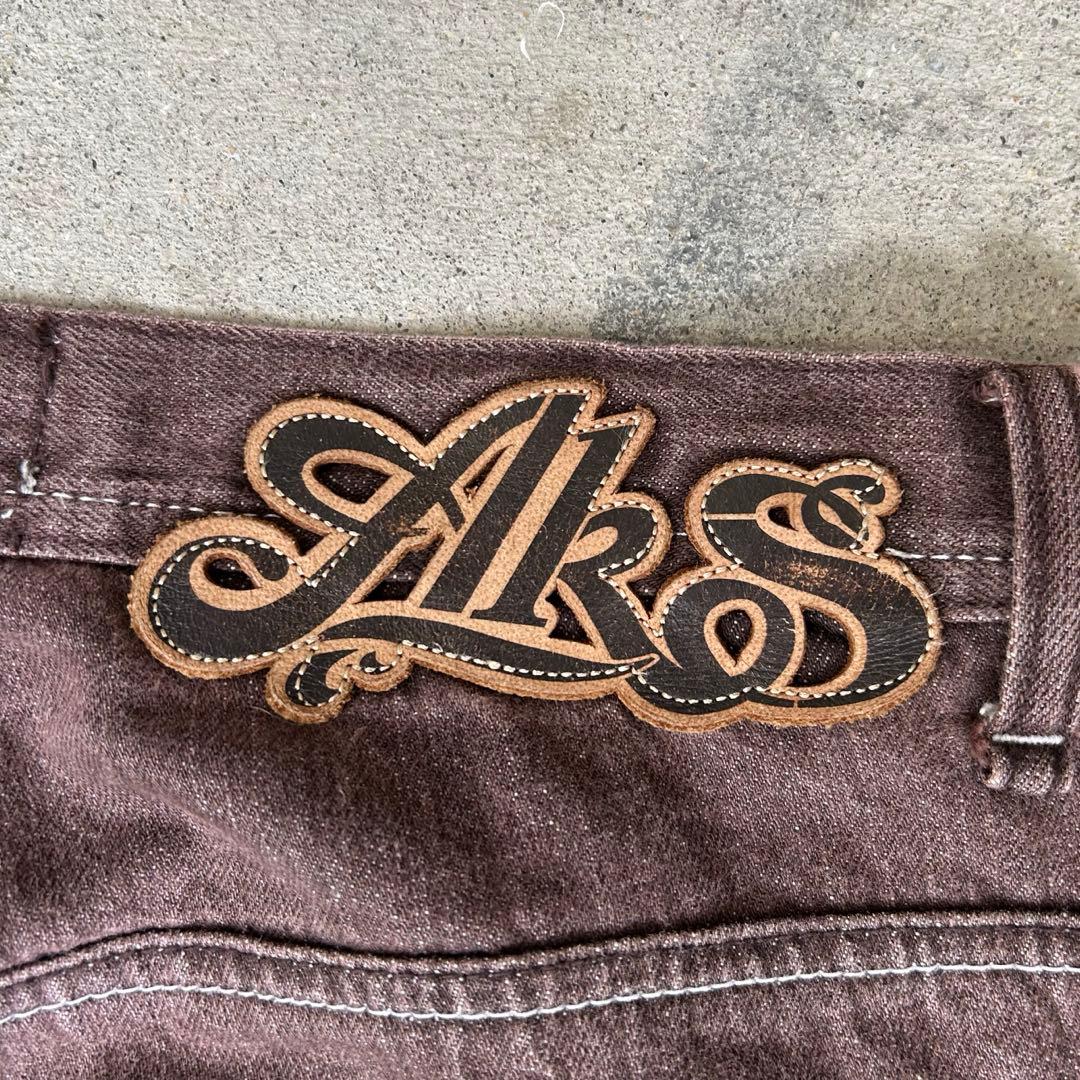 akademiks 00s baggy denim brown 極太 B系 jnco bboy