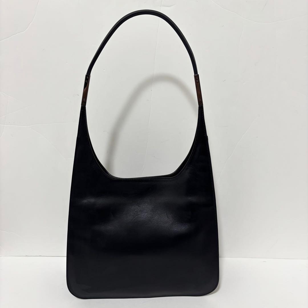 希少 美品 GUCCI ワンショルダー バッグ レザー ブラック 自立 - メルカリ