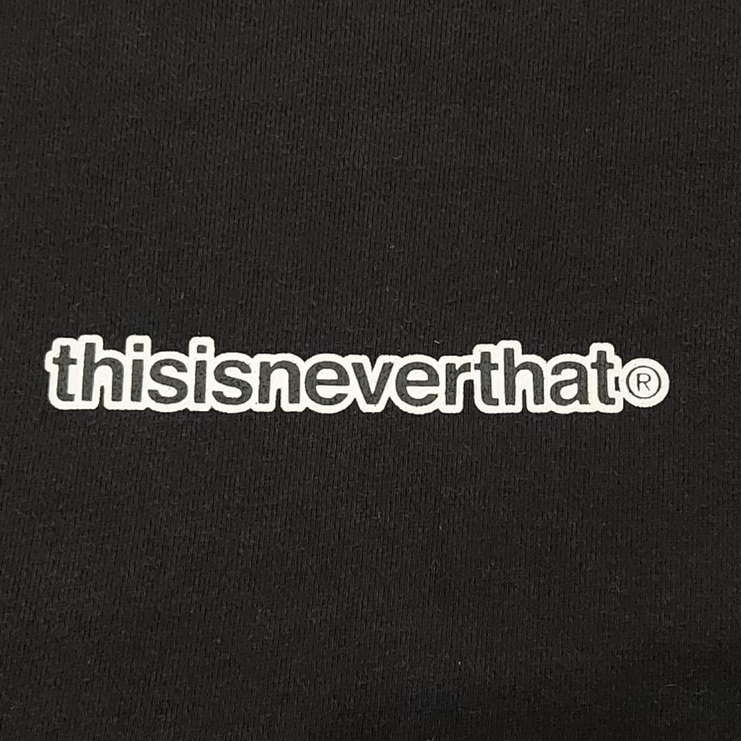 thisisneverthat ネバザ スウェット プリント ブラック 黒 L - メルカリ