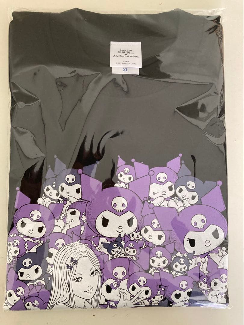 伊藤潤二 ラギットTシャツ ギャル富江 富江 クロミ XLサイズ サンリオ