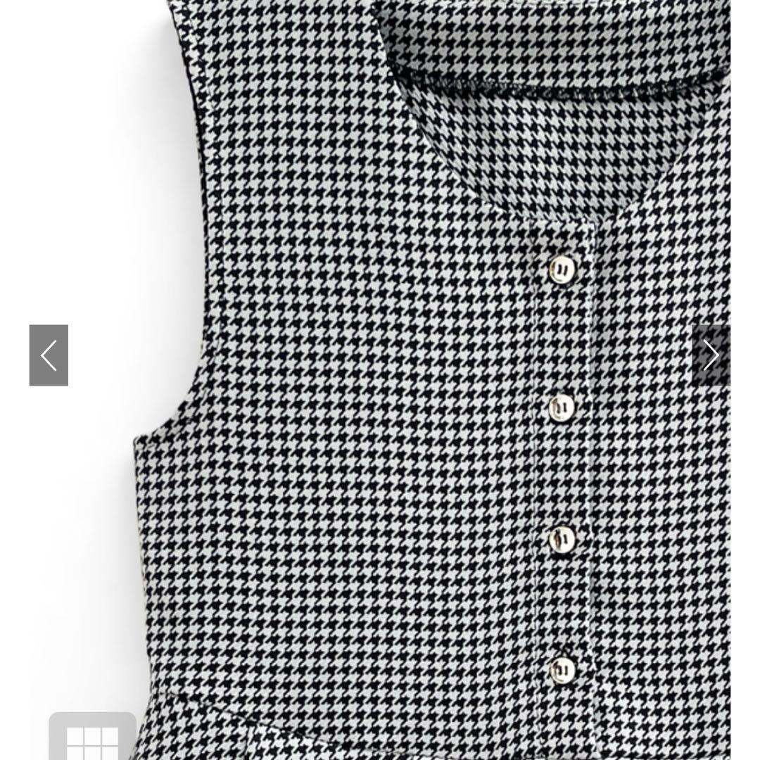 千鳥柄配色ペプラムトップス[ta159] - メルカリ