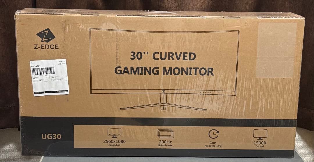 Z-EDGE 30インチ 200Hz 湾曲型ゲーミングモニター UG30 Z-EDGE UG30 30
