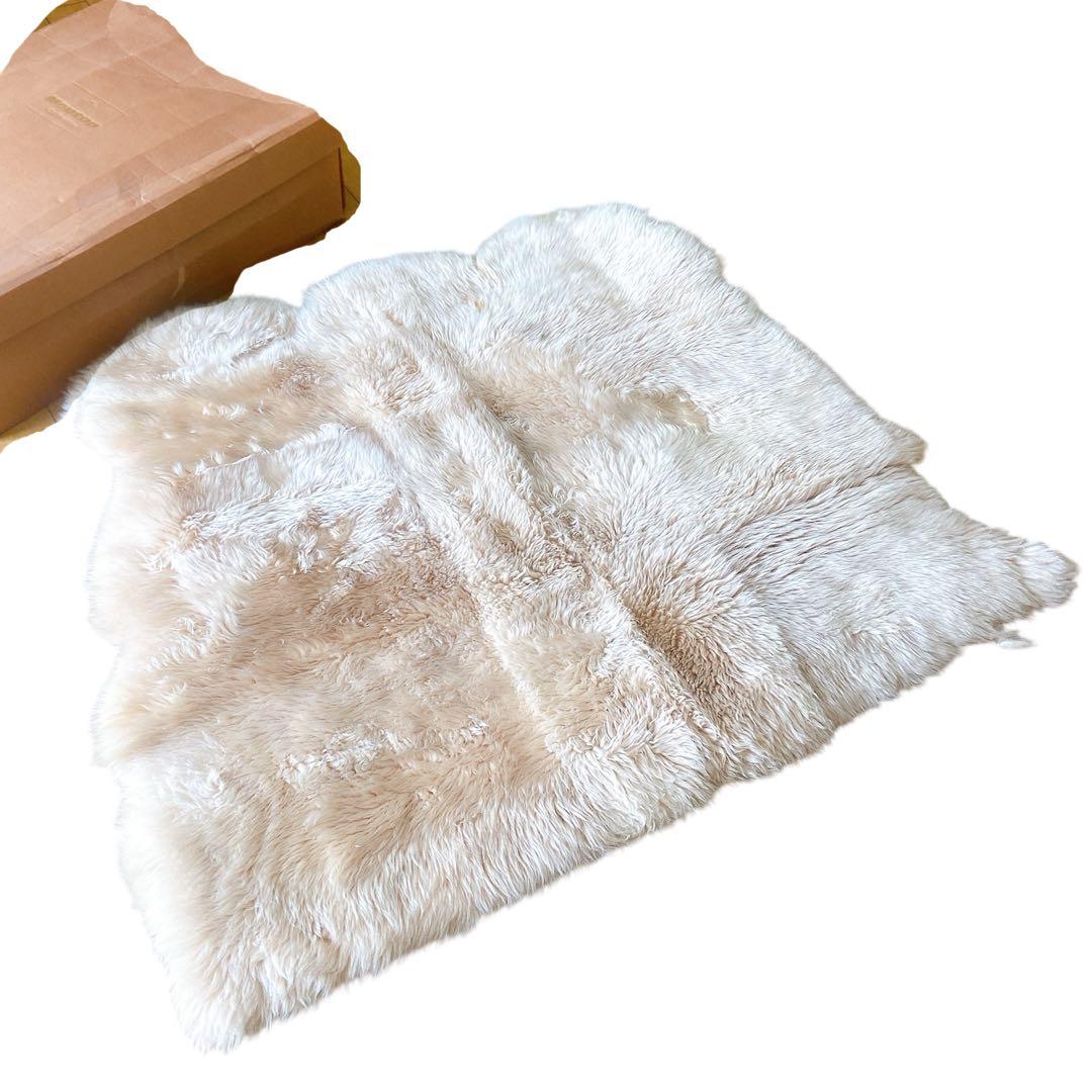 6B11 okuda 奥田 ムートンラグ ラグマット 約127×150cm インテリアショップゆうあい フェイクムートン ラグ マット fakemuton