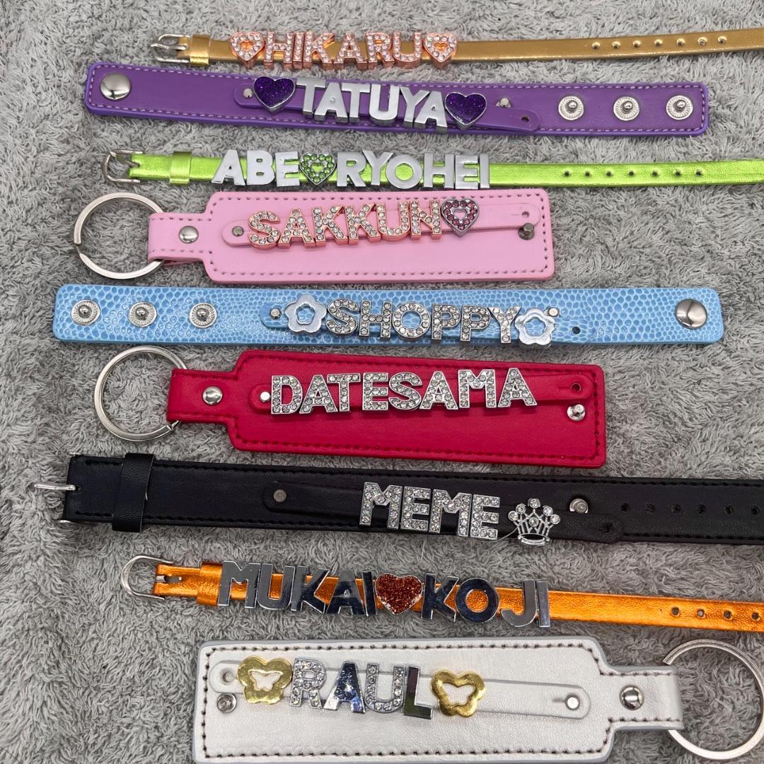 snowman ネームタグキーホルダー イニシャルブレスレット キーリング