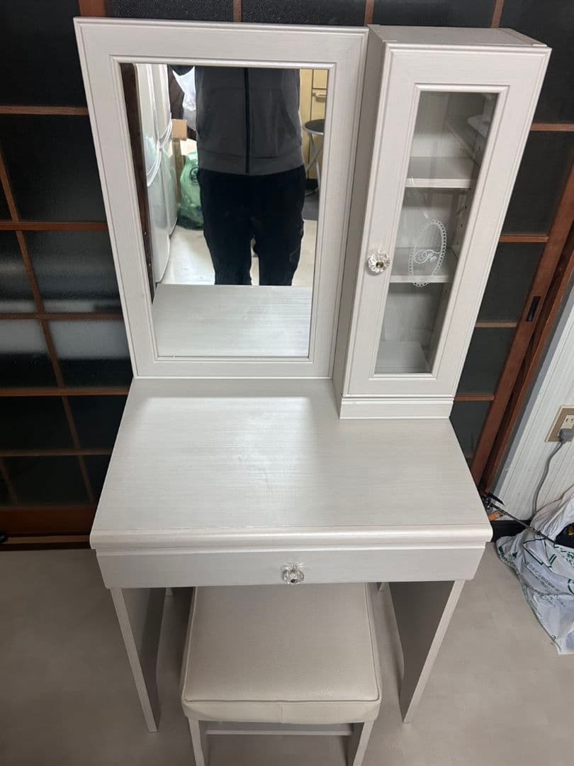 NITORI ニトリ 鏡台 ドレッサー ニトリ（NITORI） 姿見ドレッサー(DR-009 WH) 鏡台 ミラー : ニトリ