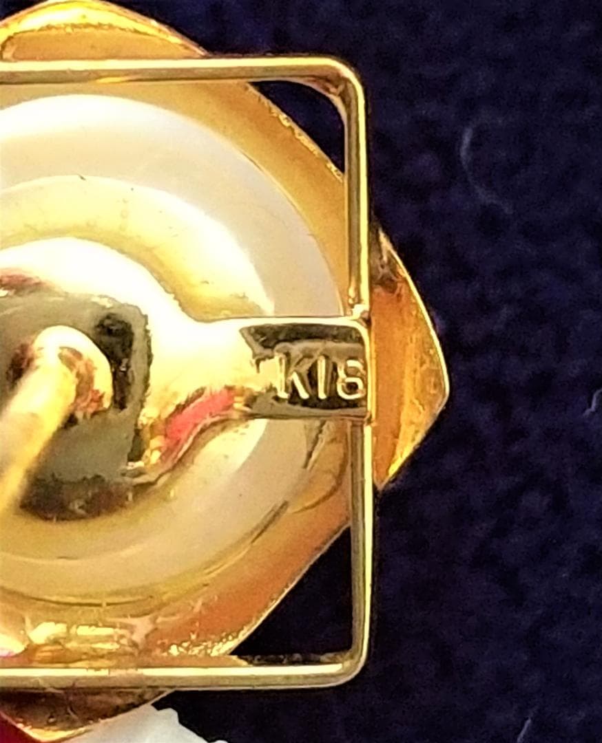 K18 真珠タイタックピン ネクタイピン - メルカリ