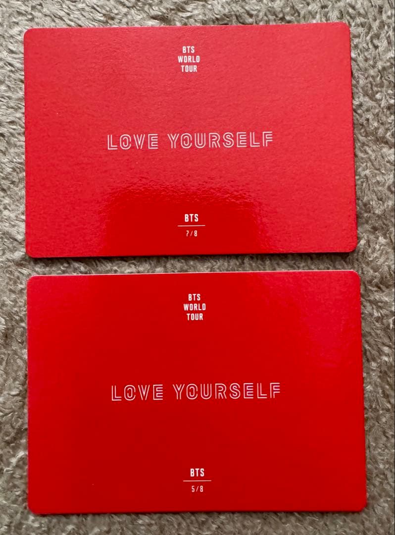 BTS LOVE YOURSELF ミニフォトカード トレカ 2枚 - メルカリ