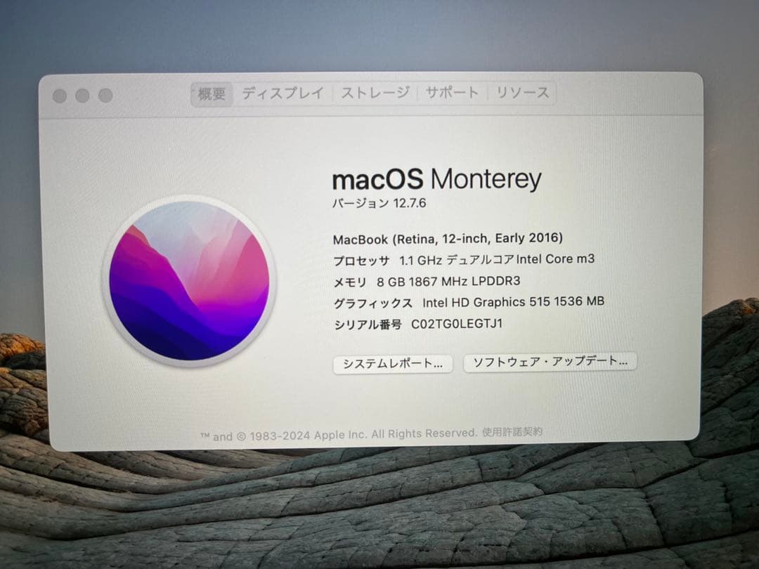 MacBook12 充放電回数65｜