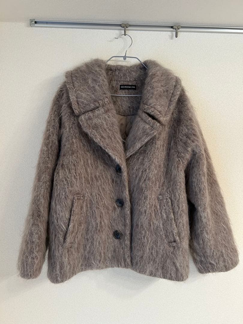 NIKO様専用】searoomlynn シャギーウールBIGカラーコート - メルカリ