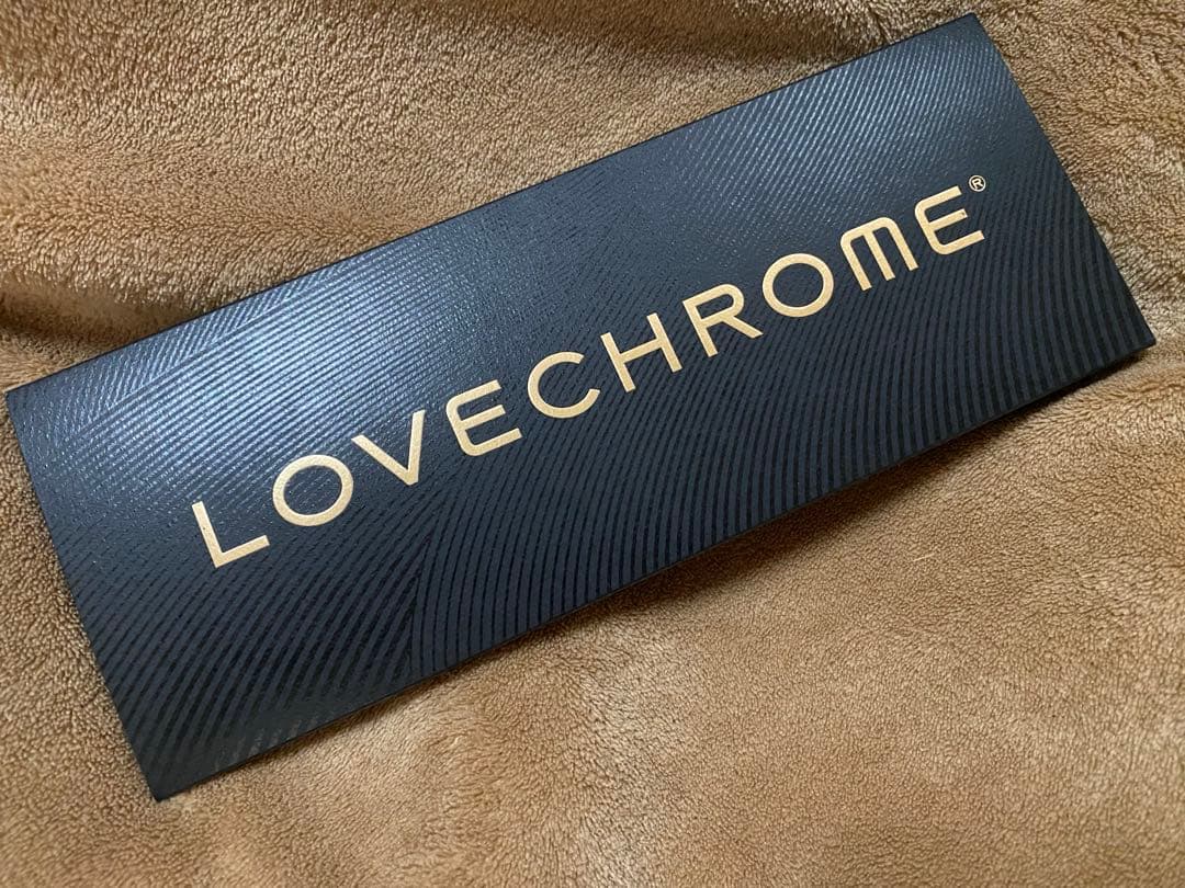 LOVECHROME K24GP ラブクロム ゴールド テツキ 専用ポーチ付 2 LOVECHROME（ラブクロム） ヘアブラシ K24GPツキゴールド ケース付き