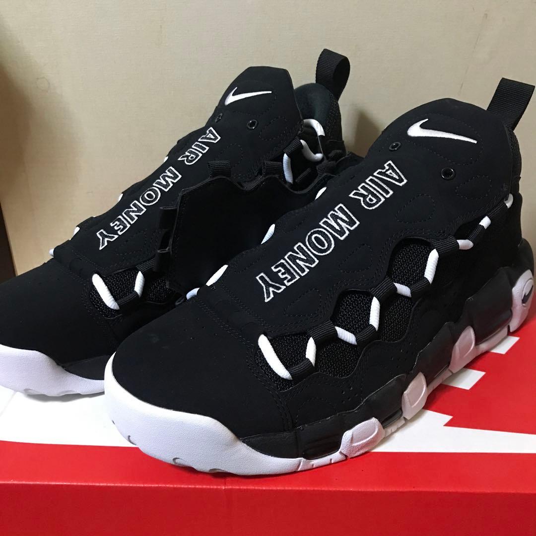 シューズ(男性用) AIR MORE MONEY 27cm NIKE NIKE AIR MORE MONEY BLACK WHITEが3/9に国内発売予定【直リンク有り