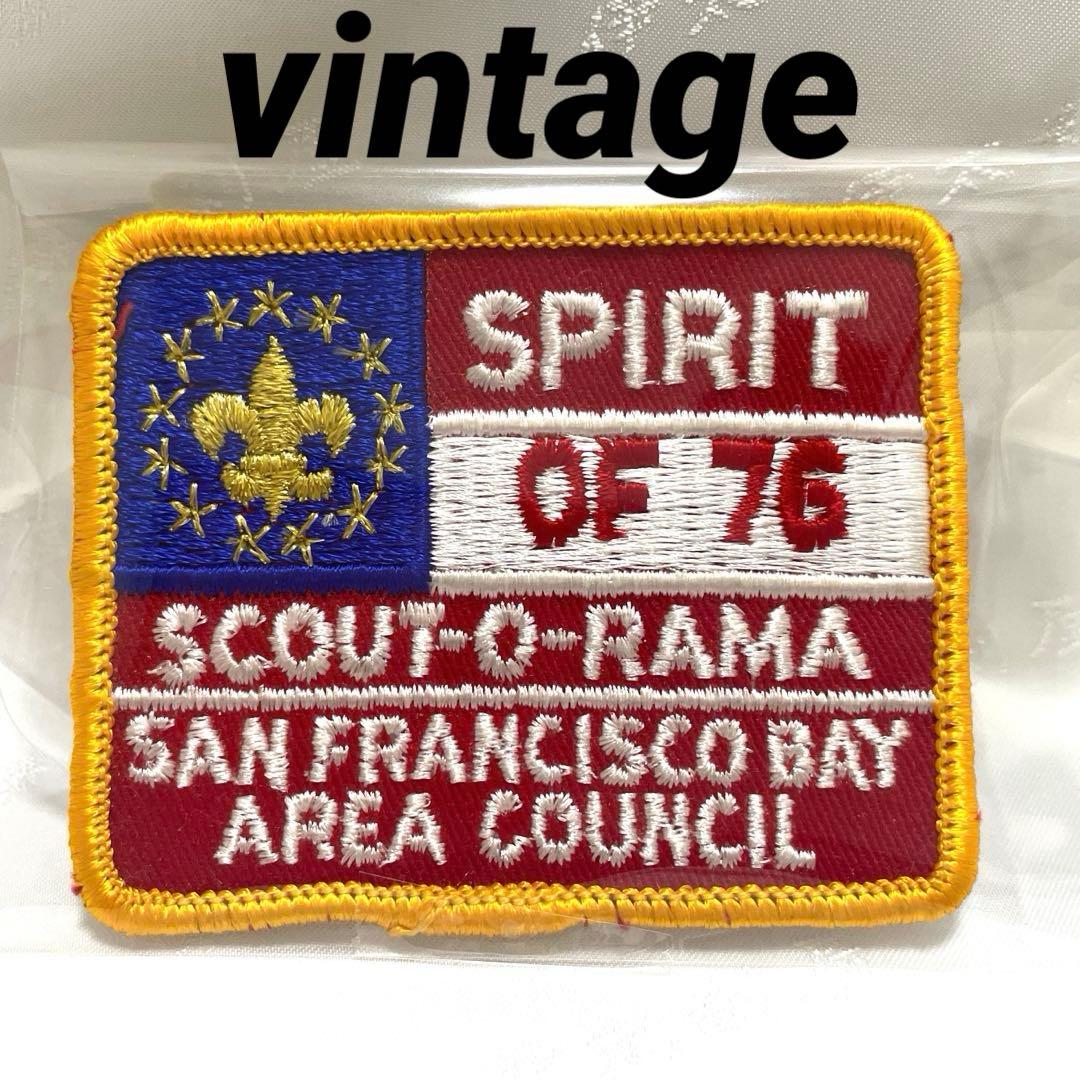 ボーイスカウト ビンテージ 刺繍 ワッペン アメリカ USA パッチ 70's