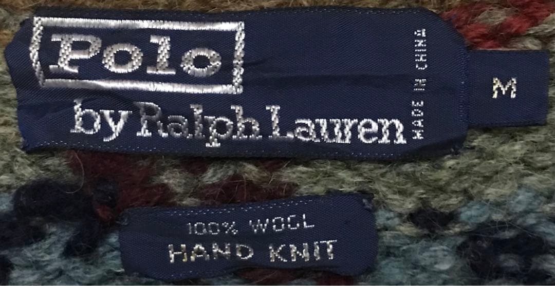 超レア カニエウエスト着 90's ラルフローレン カウボーイ柄 ニット