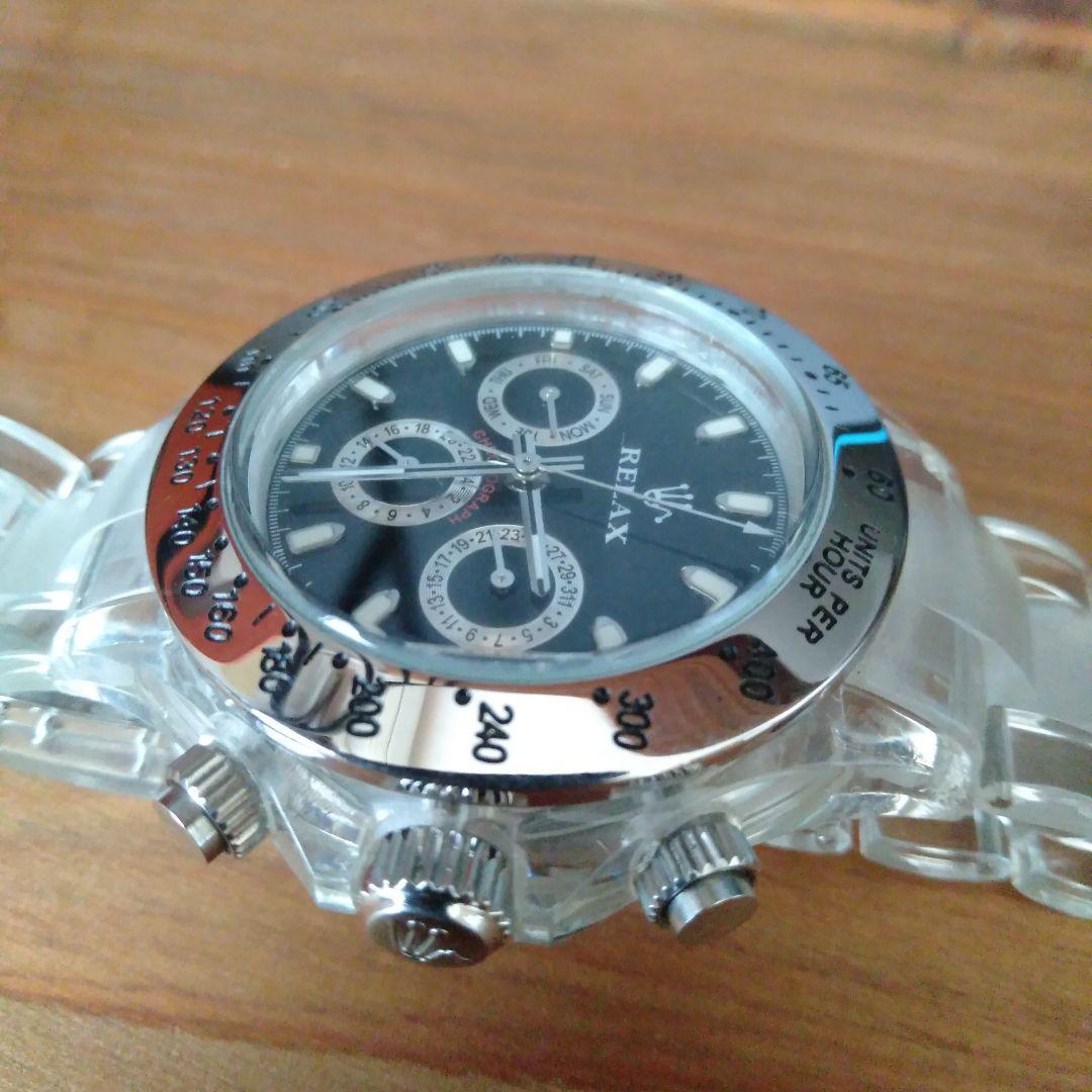 Relax リラックス デイトナ 時計 王冠 世田谷 所ジョージ 【ジャンク品