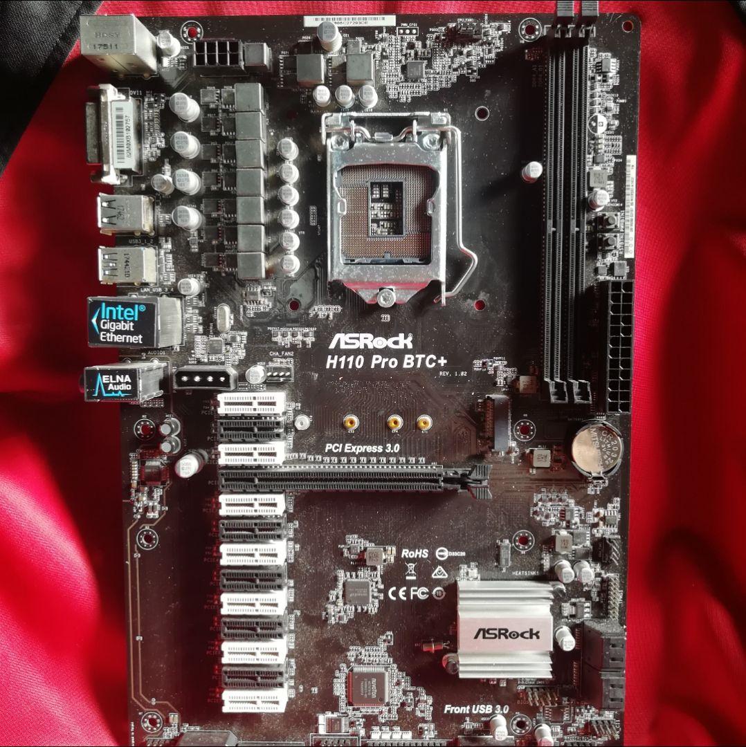 マザーボード ASRock H110 PRO BTC+ #ビッーヒ Amazon.com: ASRock H110 Pro BTC+ 13GPU Mining Motherboard