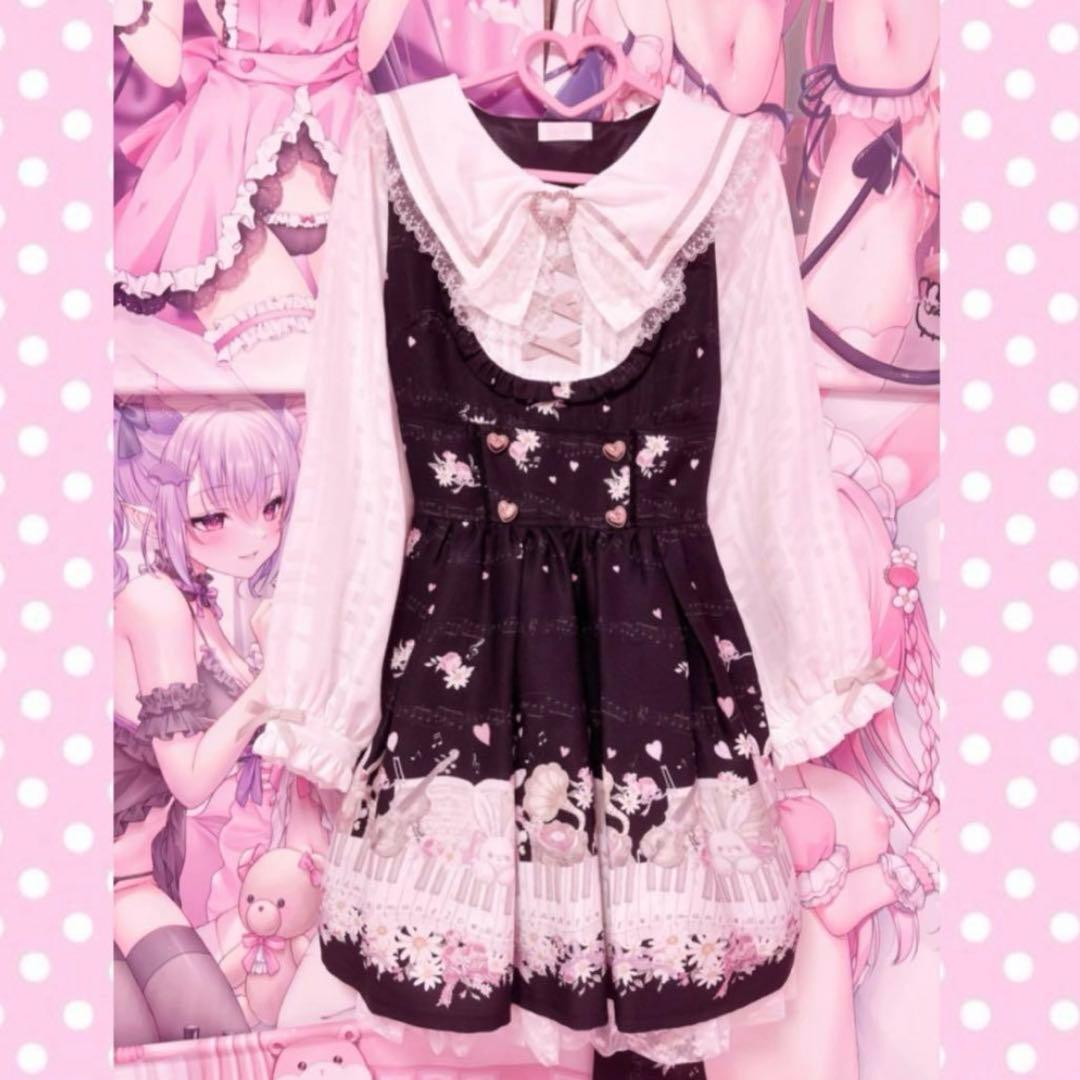 LIZLISA Melodybunny柄 ワンピース Romantic Cosmetics柄ワンピース ｜ LIZ LISA（リズリサ）公式通販