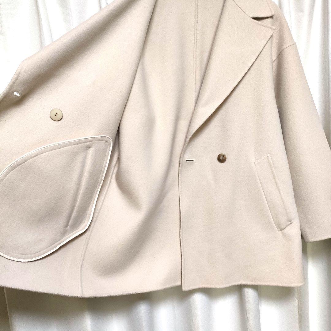 状態良好】ロートレアモン ハーフ ウールリバーコート 38 - メルカリ